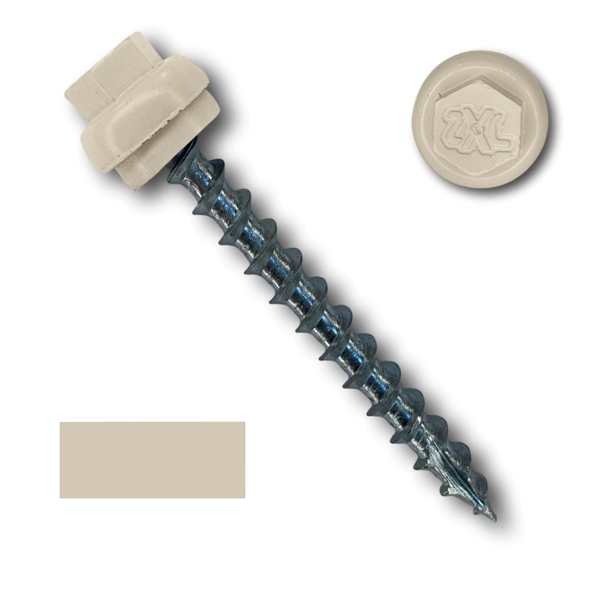 #12 x 2" ZXL Dome Cap Metal Roofing Screws (Metal-to-Wood) - Image 5