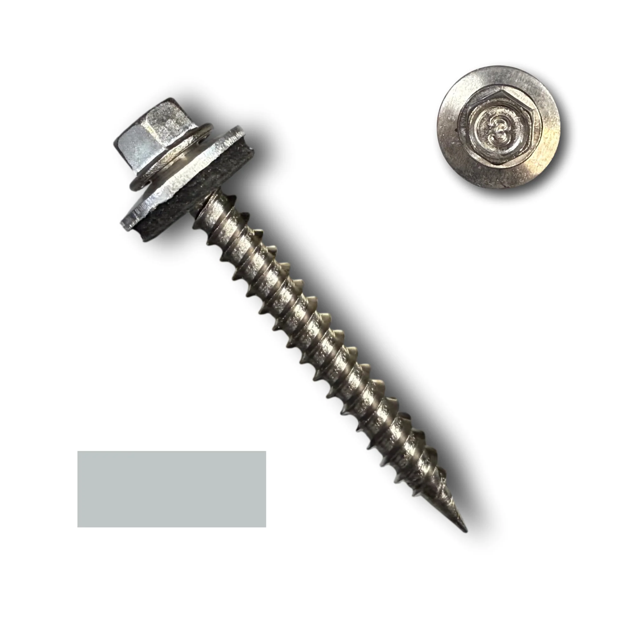 #9 Stainless Steel Metal Roofing Screws (Metal-to-Wood) - Image 3
