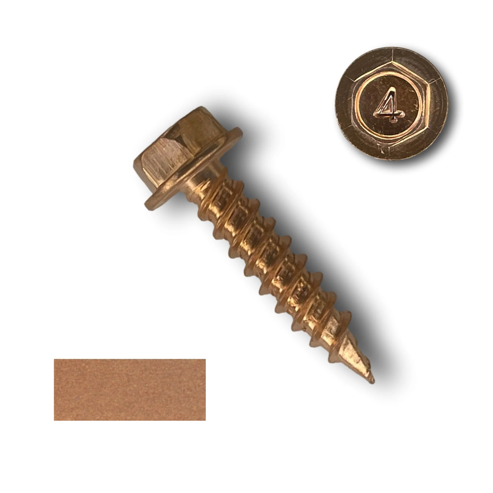Copper Plated Sheet Metal Screws - Image 3